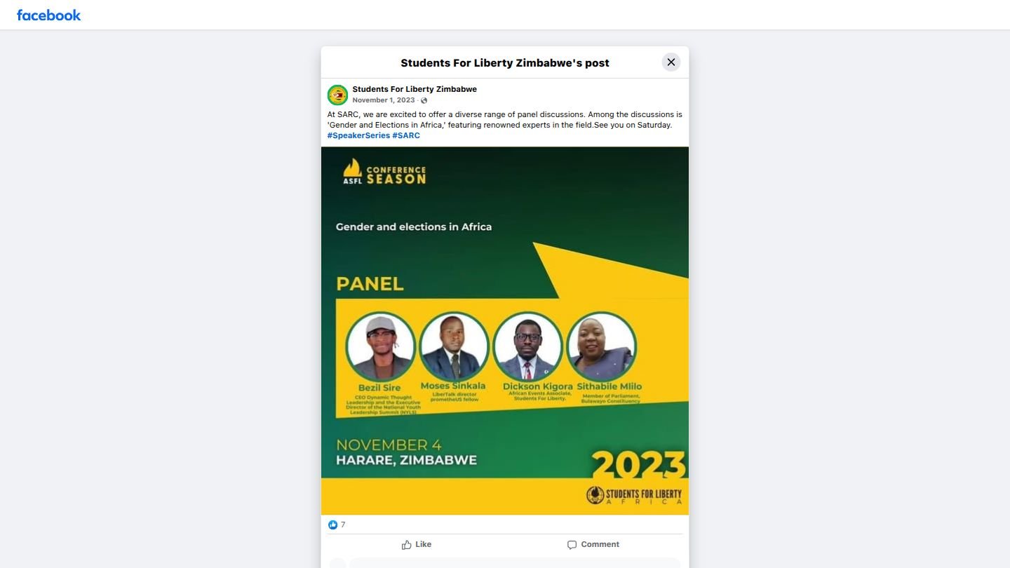 Bezil Sire at Southern Africa Regional Conference Panel