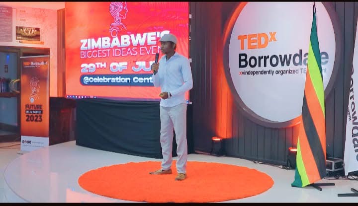 Bezil Sire speaking at TEDx Borrowdale